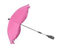 Akozon Parasol de Cochecito Universal de Akozon 14in con Protección UV - Paraguas de Cochecito para Bebés Ajustable para el último Tono Solar (Rosa roja (pegamento plateado))