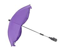 Akozon Parasol de Cochecito Universal de Akozon 14in con Protección UV - Paraguas de Cochecito para Bebés Ajustable para el último Tono Solar (Púrpura (pegamento plateado))