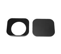 Akozon Parasol y Tapa de Objetivo Cuadrados de Metal Acabado Mate Protector y Tapa de Parasol de Objetivo de 62 Mm Negro para Entusiastas de la Fotografía