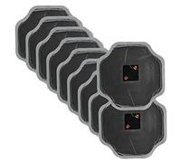 Akozon Parche de reparación de neumáticos, Akozon 10 piezas Coche de 170 mm Neumático de caucho natural Reparación de averías de neumáticos Parche en frío Parches sin cámara