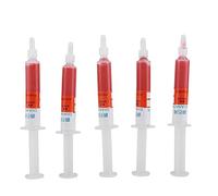 Akozon Pasta Pulido Diamante Compuesto de Pulido de Pasta de lapeado de Diamante, Peso Neto 5g 5 pz/Set Pulido de Pasta de Diamante W0.5-W40 320~10000(W3.5 Ocular 3000)