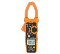 Akozon PEAKMETER Multímetro de pinza digital de mano,CA/CC Medidor de Resistencia Capacitancia -6000 dígitos Pantalla LCD retroiluminada Función de detección de voltaje sin contacto NVC