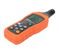 Akozon PeakMeter PM6508 Humedad Digital y Medidor de temperatura: Termómetro Higrómetro con Pantalla Dual, Medición de Punto de Rocío y 99 Registros