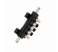 Akozon Pedal de Válvula de Control de Aire para Cambiador de Neumáticos - Tipo B con 2 Silenciadores, Diámetro de Tubo de 8 Mm y Construcción de Aleación de Aluminio (1)