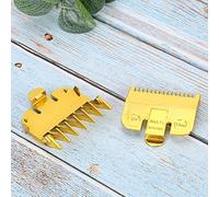 Akozon Peine de Límite de Cabello de Cabello de Aceite Vintage - Peine de Guía para Cortes de Precisos, Herramienta de Peinado Profesional, Opciones de Longitud múltiple: Colores Dorados y Plateados