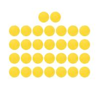 Akozon Pelotas de Espuma EVA de 21,5 Mm, 30 Unidades, Pelotas de Práctica Suaves para Entrenamiento en Interiores y Exteriores, Seguras, Ligeras y Duraderas (Yellow)