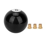 Akozon Perilla de cambio de marchas, Negro universal Perilla redonda de 8 bolas de billar Palanca de la perilla de cambio de marchas del coche Manejar la cabeza de la palanca de cambios