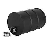 Akozon Petaca de Barril de Cerveza Portátil de 700 Ml de Primera Calidad, Elegante Recipiente para Vino y Licor con Tapa Fácil de Abrir (BLACK)