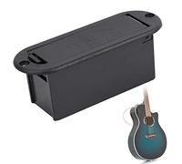Akozon Pickup de la Guitarra Eléctrica de Cuero PU Batería de 9V Batería Bolsa de la Caja Organizador de la Bolsa de la Bolsa: Seguro de Instalar, Fácil de Colocar Pastillas Acústicas y Eléctricas