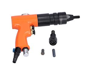 Akozon Pistola Neumática de Tuerca Remachada, Pistola de Aire Automático Remolcador, M10 M12 KV - 7805E 200rpm 0.6 0.8MPA Rivalteros Herramienta Rivéter JP Acero Aleación