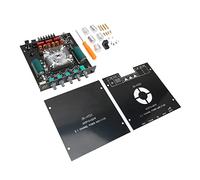 Akozon Placa Amplificadora de Potencia BT de 2.1 Canales con USB y BT 5.0, Ventilador de Refrigeración Incorporado, Agudos y Graves Ajustables, Salida de 160 W+160 W+220, Compatible con DC15-36 V