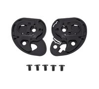 Akozon Placa Base de Visera para Casco de Motocicleta Ajustable con | Kit de Pivote de Plástico, Ajuste de ángulo de Conducción, Fit HJ-09/AC-12/CL-15/16/17/CL-SP/CS-R1/R2/FS-10/15/IS-16/FG-15