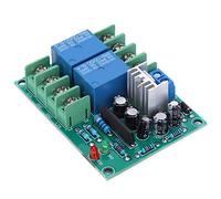 Akozon Placa de Circuito de Altavoz Relé de 10 A de Doble Canal con Retardo de Encendido de 3 Segundos para Placas Amplificadoras 2.0/2.1 Módulo Seguro Indicador LED Regulador de Voltaje