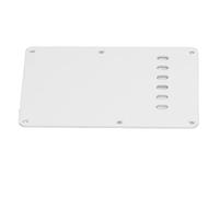 Akozon Placa de Cubierta Trasera de Guitarra Guitarra Eléctrica 2 Piezas Placa de Cubierta Trasera de Eléctrica 6 Agujeros Accesorios de - Instrumentos Musicales (WHITE)