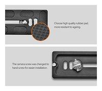 Akozon Placa de Liberación Rápida con Montaje de Tornillo de 1/4 Pulgadas para Cámara SLR con Rótula de Bola de Trípode monopié Arca Benro (PU100)