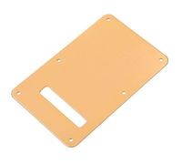 Akozon Placa Trasera de Cubierta de Cavidad de Trémolo, Golpeador de Metal para Guitarra Eléctrica Estilo St, Disponible en Varios Colores, Negro (GOLD)