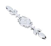 Akozon Placas Traseras de Manijas de Gabinete de Aleación de Zinc antiguo: 10 Piezas Placas de Reparación de Manijas de Puerta Retro de un Orificio para Gabinetes, Armarios y Cajones en Varios