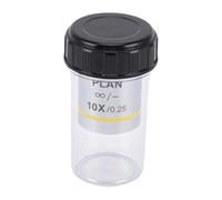 Akozon Plan 10x Microscopio Objetivo Lente Alta Precisión Observación Profesional Educación Investigación Salud Salud