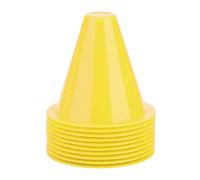 Akozon Plot, Barreras Marcador de Plástico Modelo Cono de Tráfico Pequeño 4 Accesorio de Soporte (Rojo) 10pcs Cono de Entrenamiento de Fútbol Fútbol (Amarillo)