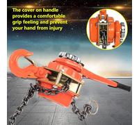 Akozon Polipasto de Cadena con Palanca de 1,5 Toneladas y 10 Pies - Equipo de Elevación de Acero Aleado con Extractor de Trinquete, Ideal para Garajes, Talleres, Agricultura y Silvicultura