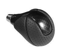 Akozon Pomo de Palanca de Cambios de Carbono Premium con Palanca de Cambios de Cuero - Accesorios Automotrices de Lujo ES300 GS300 IS250 LS400 - Automotriz/Accesorios Interiores/Botas y