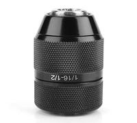 Akozon Portabrocas de Metal de 13 Mm - Montaje 1/2 - Sin Llave, Autoblocante, Alto par - Adecuado para Taladros Eléctricos de CA y CC de Menos de 700 W