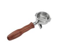 Akozon Portafiltro de café de Acero Desmontable, 58mm, con de Madera, Dos Boquillas para Nuova S (Estilo 3)