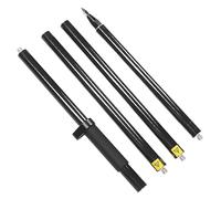Akozon Poste Topográfico Desmontable de 2 Metros y 4 Secciones, Poste de Prisma Topográfico de Fibra de Carbono RTK GPS, con Burbuja de Nivel, Constante de 0 Mm, Adecuado para