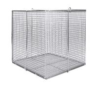 Akozon Premium Menos Suministros de Laboratorio de Canasta de Instrumentos de Acero con un Conveniente para el Hogar (200 * 200 * 200mm cuadrado)