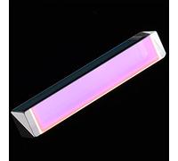 Akozon Prisma de Vidrio óptico K9 para Decoración, Educación Física, Enseñanza, Regalo para Niños, Prisma K9, Física de Vidrio óptico (15 * 15 * 87)