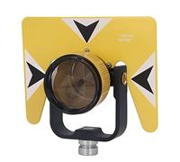 Akozon Prisma Topográfico de Vidrio óptico de 5/8 Pulgadas X 11 Hilos para Estación Total con Bolsa de Almacenamiento de ABS, Equipo de Topografía de Tierras Altas