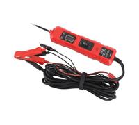 Akozon Probador de Circuito de Automóvil Dc 6 36V Alta Sensibilidad Multifuncional con 2 Clips para Detección de Cortocircuito de Polaridad de Voltaje del Eléctrico Automotriz (rojo)