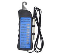 Akozon Probador de Voltaje de Cerca de Neón de 12KV, 2000 a 12000V, 8 Luces Indicadoras de Neón, Probador de Cerca Impermeable para Cercas Eléctricas de Granjas