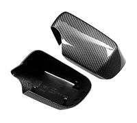 Akozon Protector de Espejo Retrovisor de Puerta Estilo Fibra de Carbono, Cubierta Retrovisor Lateral para E46 1998 2005