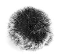 Akozon Protector de Parabrisas Peludo con Micrófono Negro de para Cubierta de Reducción de Ruido Wm6 Wm8 M1