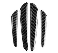 Akozon Protectores Borde de Puerta Fibra de Carbono 4 Piezas Ajuste de Protector Parachoques Guardia de moldura Adhesiva Protector Parachoques Coche Universal para automóvil