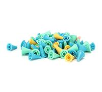 Akozon Protectores de Aguja de Silicona de 100 Piezas de 100 Piezas 2 Tamaños, Prácticas Tapas de Aguja de Tejido para Tejer, Ganchillo y Costura (S)