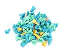 Akozon Protectores de Aguja de Silicona de 100 Piezas de 100 Piezas 2 Tamaños, Prácticas Tapas de Aguja de Tejido para Tejer, Ganchillo y Costura (L)