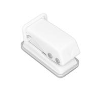 Akozon Proyectos de Manualidades con Perforadora de un Orificio, Perforadora Manual de Mano, álbumes de Recortes y Decoraciones Blancas, Capacidad para 6 Hojas, Herramienta de Artesanía (WHITE)