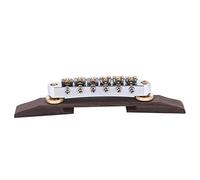 Akozon Puente Base de Rosewood, Guitar Guitar Musical Instrument Accessory Roller Saddles for SG Type