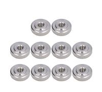 Akozon Pulgar con Mochila Redonda, Tuerca 304 Conector Plano de Acero Inoxidable Localización de Nueces Ajuste Ajuste a Través del Orificio Tuerca Apriete la Mano (M5)