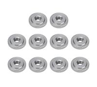 Akozon Pulgar con Mochila Redonda, Tuerca 304 Conector Plano de Acero Inoxidable Localización de Nueces Ajuste Ajuste a Través del Orificio Tuerca Apriete la Mano (M4)