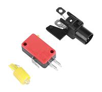 Akozon Pulsador LED de 100 Mm con Microinterruptor para Consolas de Juegos y Máquinas Expendedoras, Cubierta de Plástico Convexa Roja (100#-Amarillo+Interruptor de Tres Patas+luz LED)