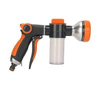 Akozon Pulverizador Multifuncional de Espuma para Jardín de Alta Presión con 8 Modos de Pulverización Ajustables para Tareas Eficientes de Riego y Limpieza (Gatillo delantero)