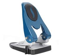 Akozon Punch de 2 Hoyos de Servicio Pesado para 50 Hojas Manuales, Ahorro de Mano de Obra, Diseño de Espesor Ideal para la Oficina Uso Azul