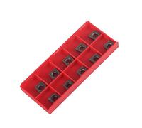 Akozon Puntas de carburo CNC Insertos Herramienta de torneado de torno de cuchilla con caja CCMT09T304 VP15TF 10 piezas para procesamiento de acero ordinario y acero inoxidable ordinario