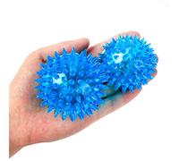 Akozon PVC LED Dog Ball: Light Up Juguete Spiky para Cachorros, Juego Interactivo, Alta Elasticidad, Divertido Persecución y Bola de Actividad de Rebotes para Mascotas (C)