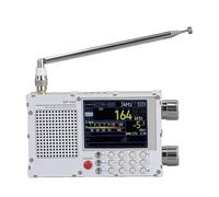 Akozon Radio Portátil de Banda Completa de Alta Sensibilidad con Pantalla Táctil de 2,8 Pulgadas para Viajes en Interiores y Exteriores Camping Escalada DP 666 Blanco