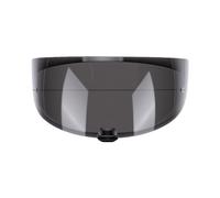 Akozon Reemplazo de Visera de Casco Protección Facial Inastillable | Uso Diurno, Material de PC Resistente a Impactos, Revestimiento Antirrayas, Reducción del Resplandor Solar, Negro Profundo,