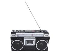 Akozon Registradora de Cinta de Reproductor de Cassette Portátil de con Radio FM MW Sw, Cassette USB Al Convertidor Mp3 - Mejora del Sonido Retro para Uso en el Hogar y Al Aire Libre (Enchufe de
